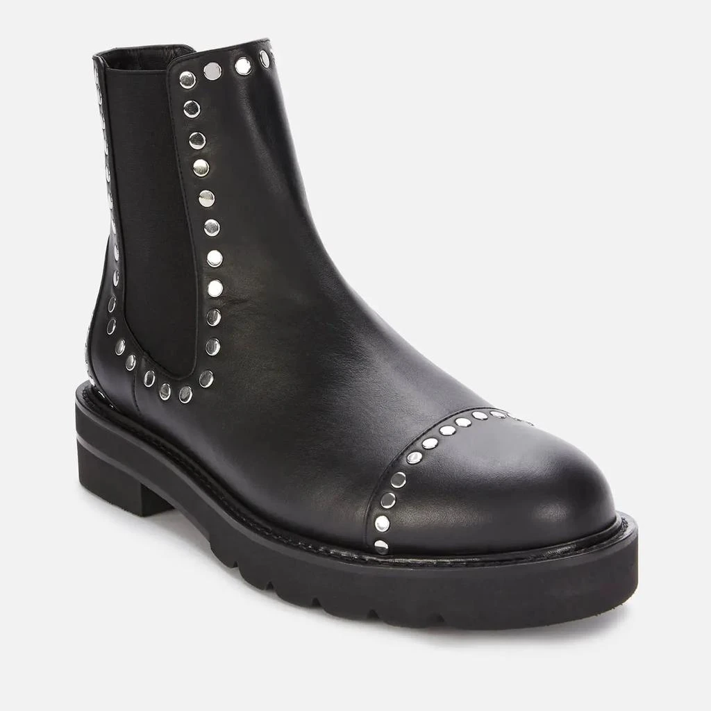 商品Stuart Weitzman|Stuart Weitzman Women's Frankie Lift Studs Leather Chelsea Boots - Black,价格¥1623,第2张图片详细描述
