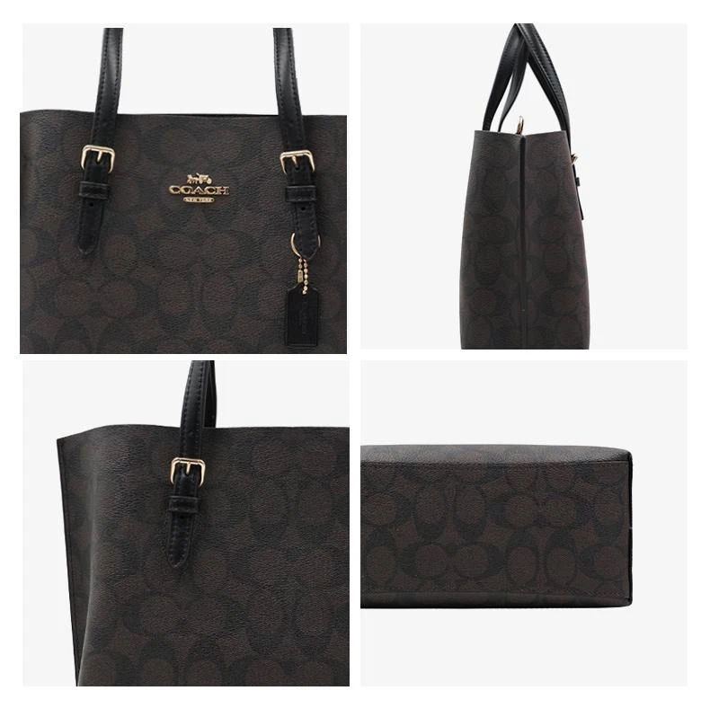 商品Coach|美国直邮COACH蔻驰奥莱款中号女士PVC配皮单肩斜挎手提包4250,价格¥2921,第9张图片详细描述