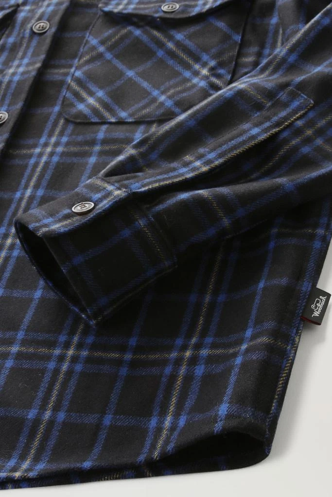 商品Woolrich|Wool Blend Oxbow Flannel Overshirt - Made in USA - Men - Brown,价格¥1557,第3张图片详细描述