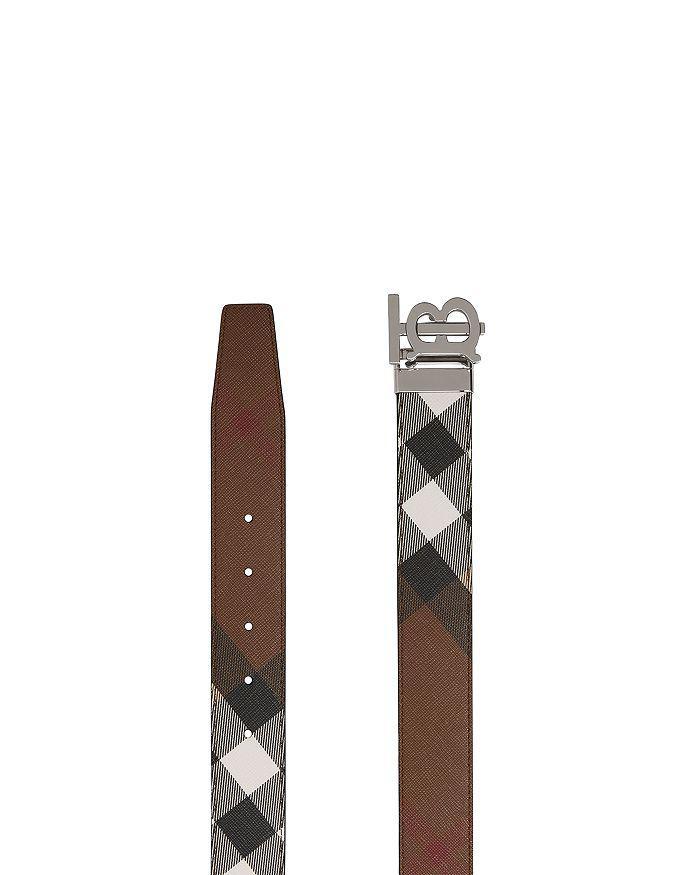 商品Burberry|Men's Reversible Monogram Buckle Check Belt,价格¥4049,第7张图片详细描述