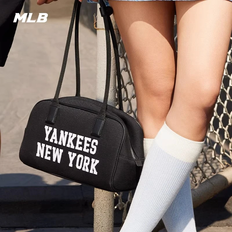 MLB官方虞书欣同款男女情侣保龄球包学院风单肩包BQL01 商品