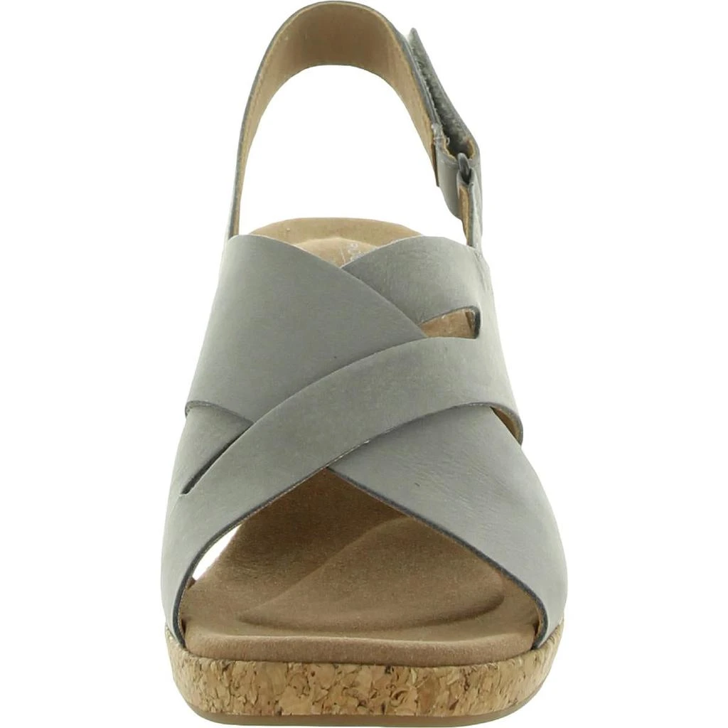 商品Rockport|Rockport Womens Briah Slot Sling Leather Cork Wedge Sandals,价格¥155,第3张图片详细描述