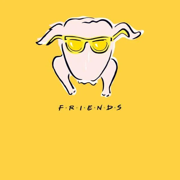商品Original Hero|Friends Turkey Women's T-Shirt - Yellow,价格¥169,第2张图片详细描述