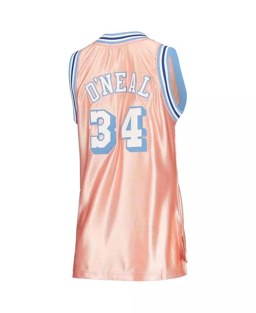 商品Mitchell & Ness|Women's Shaquille O'Neal Pink Los Angeles Lakers 75th Anniversary Rose Gold 1996 Swingman Jersey,价格¥1039,第4张图片详细描述