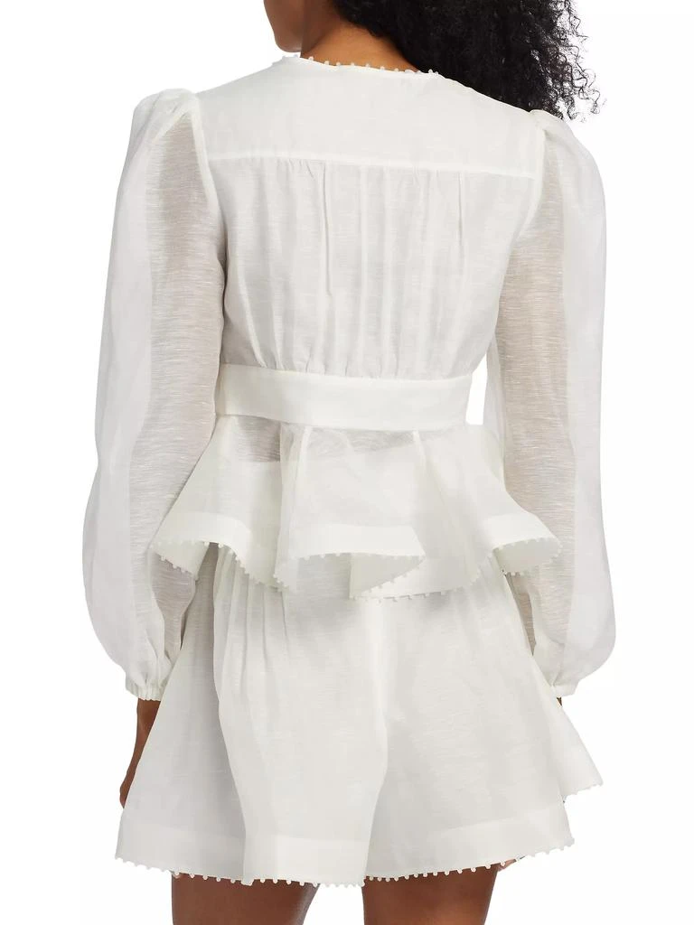 商品Zimmermann|Dawning V-Neck Beaded Blouse,价格¥5786,第5张图片详细描述