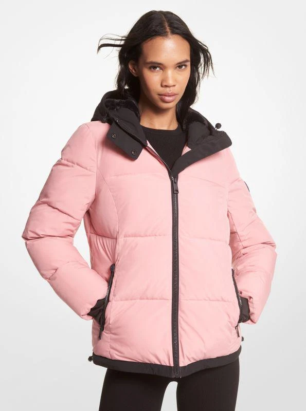 商品Michael Kors|Faux Fur-Trim Quilted Puffer Jacket,价格¥668,第1张图片