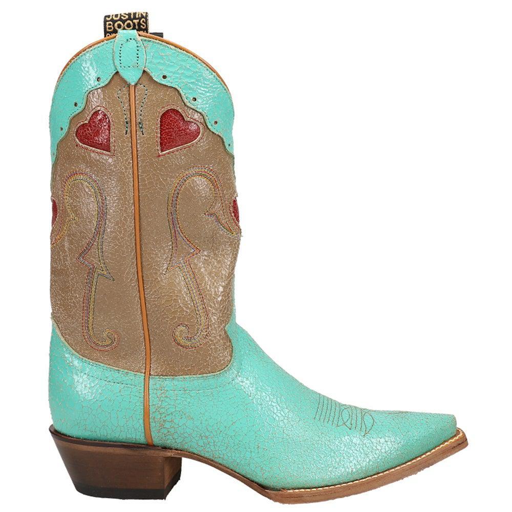 商品Justin Boots|Mosaic Graphic Pointed Toe Cowboy Boots,价格¥968,第3张图片详细描述