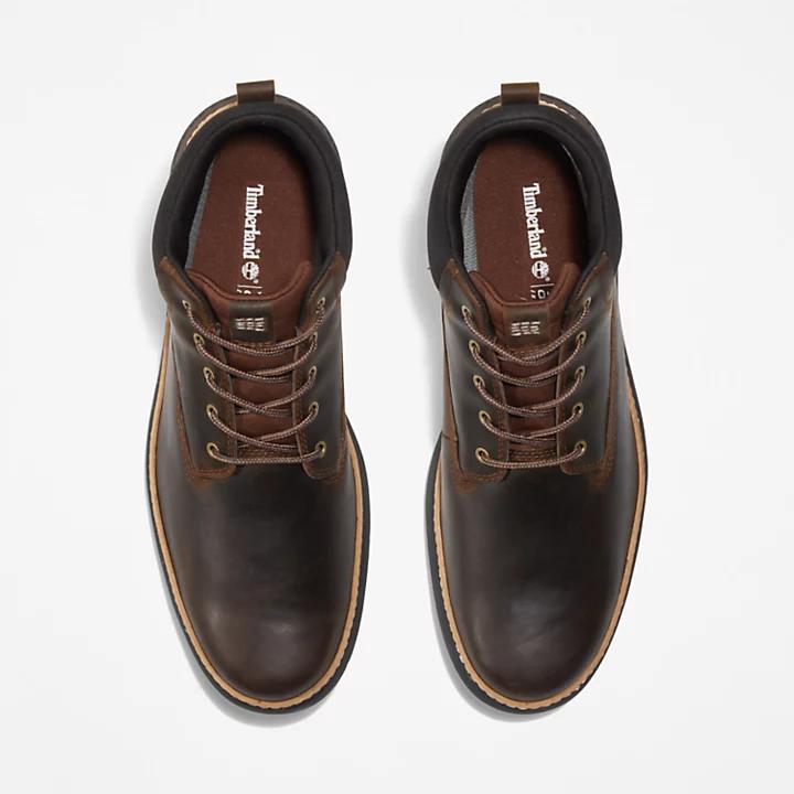 商品Timberland|Cross Mark Gore-Tex® Chukka Boot for Men in Dark Brown,价格¥1404,第4张图片详细描述