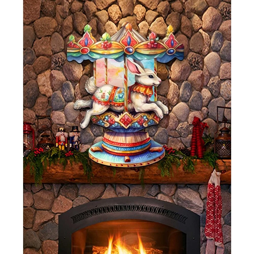 Carousel Christmas Wooden Wall Decor Door Decor G. DeBrekht 商品