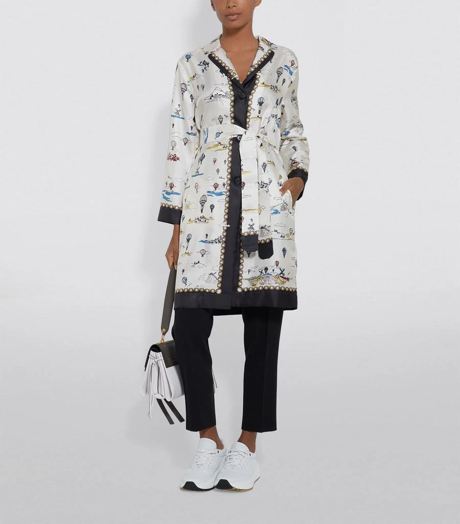 商品Max Mara|Hot Air Balloon Print Silk Shirt Dress,价格¥7012,第4张图片详细描述