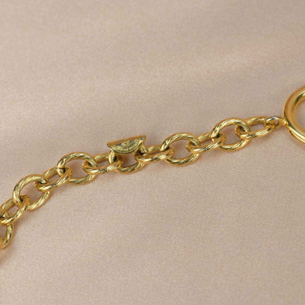 Chanel Vintage Gold Plated Chain Necklace with Six Iconic Charms商品第6张图片规格展示