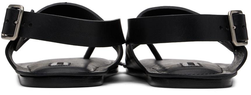 Black Leather Sandals商品第2张图片规格展示