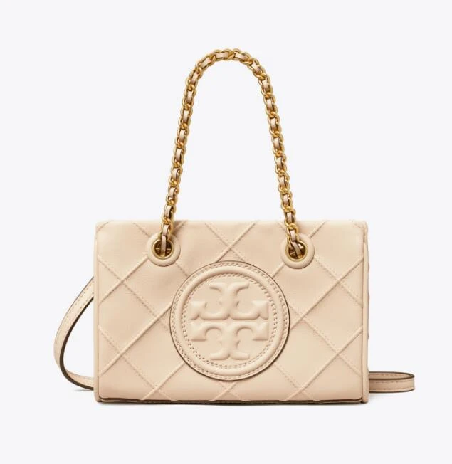 商品[国内直发] 【春节不打烊国内现货速发】 Tory Burch|汤丽柏琦 FLEMING女士迷你柔皮链条手提斜跨托特包152334,价格¥3996,第1张图片