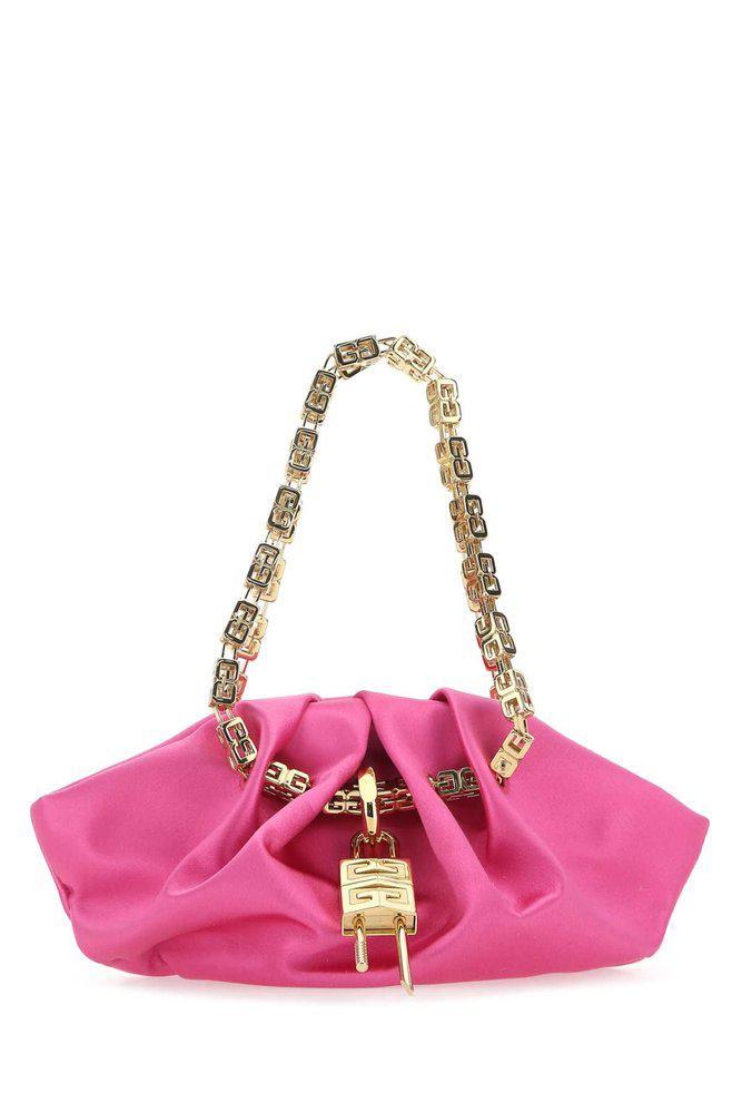 商品Givenchy|Givenchy Kenny Logo Lock Chained Tote Bag,价格¥9744,第1张图片