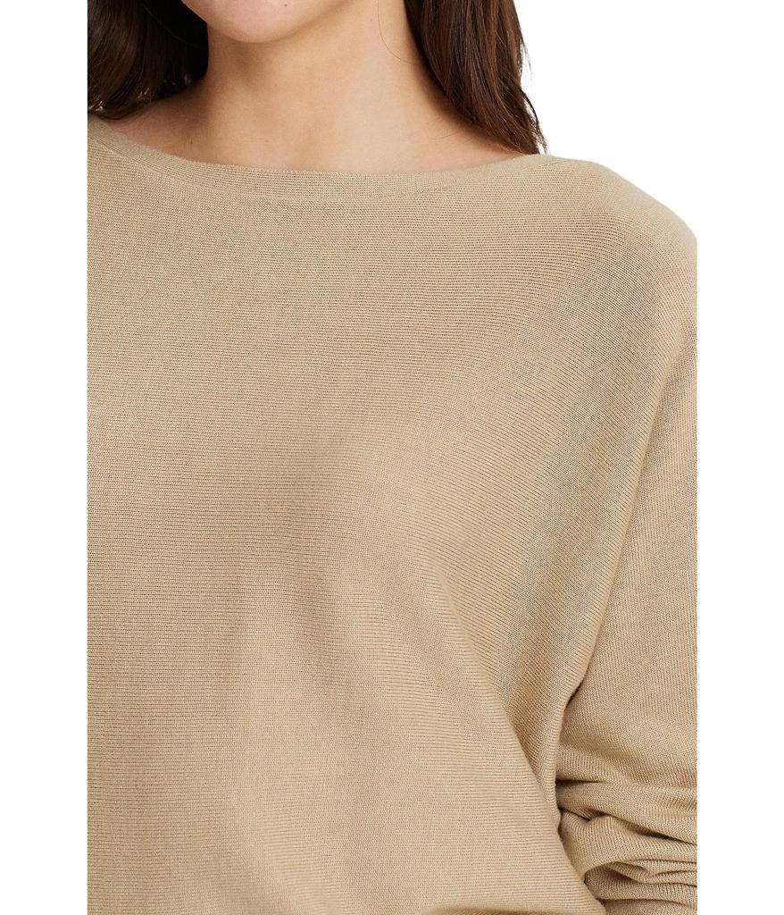 商品Ralph Lauren|Cotton-Blend Dolman-Sleeve Sweater,价格¥748,第3张图片详细描述