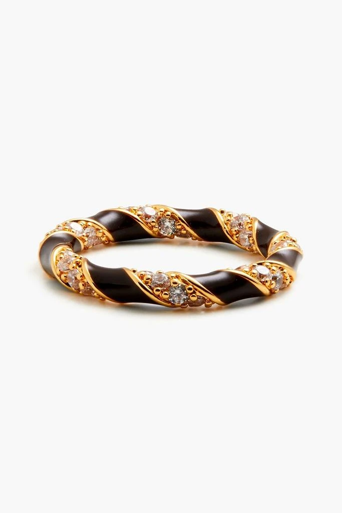 商品Zimmermann|Gold-tone, crystal and enamel ring,价格¥599,第1张图片