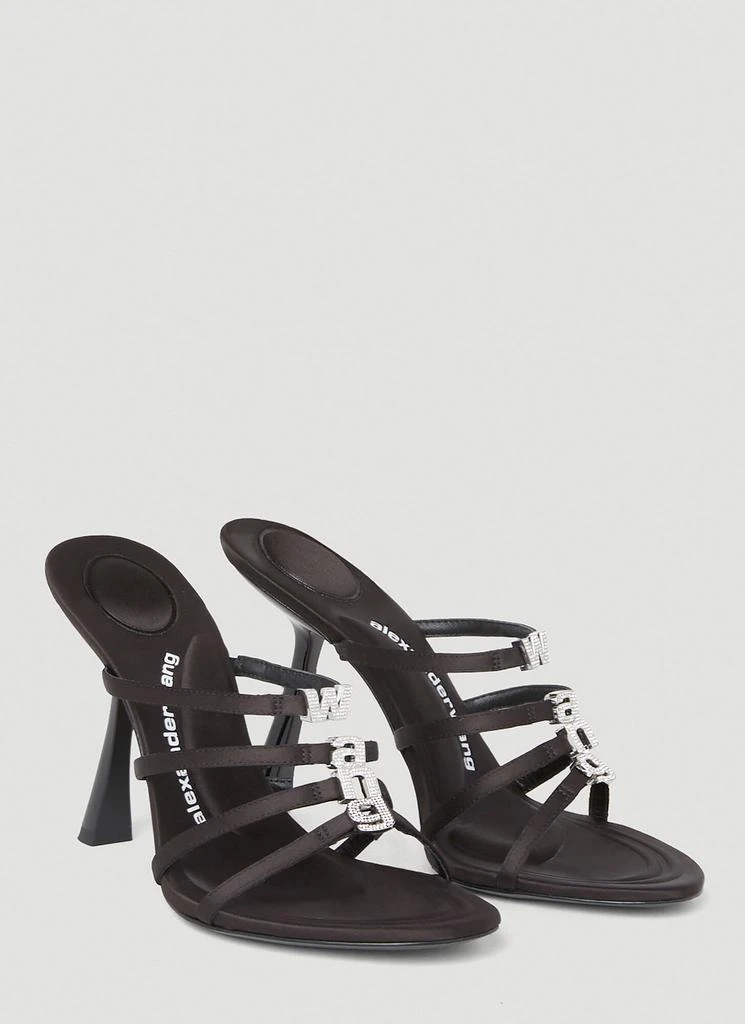 商品Alexander Wang|Nala Logo Heeled Sandals,价格¥2668,第2张图片详细描述