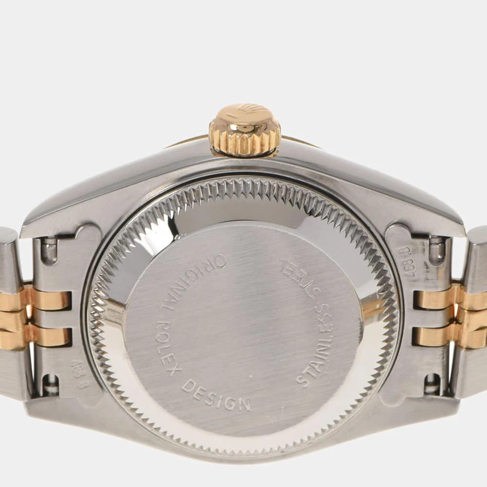 商品[二手商品] Rolex|Rolex Champagne Diamonds 18K Yellow Gold And Stainless Steel Datejust 69173 Women's Wristwatch 26 mm,价格¥38456,第4张图片详细描述