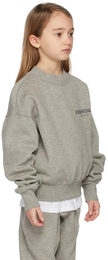 商品Essentials|Kids Grey Pullover Sweatshirt,价格¥335,第3张图片详细描述