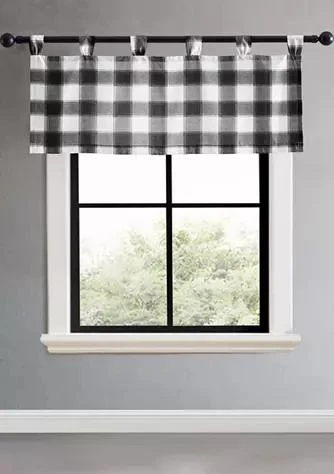 商品Eddie Bauer|Bauer Canyon Plaid Tab Top Window Valance,价格¥102,第1张图片
