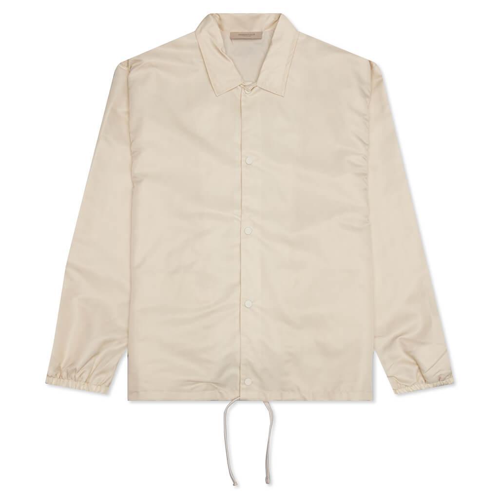 商品Essentials|Fear of God Essentials Coaches Jacket - Egg Shell,价格¥1217,第1张图片