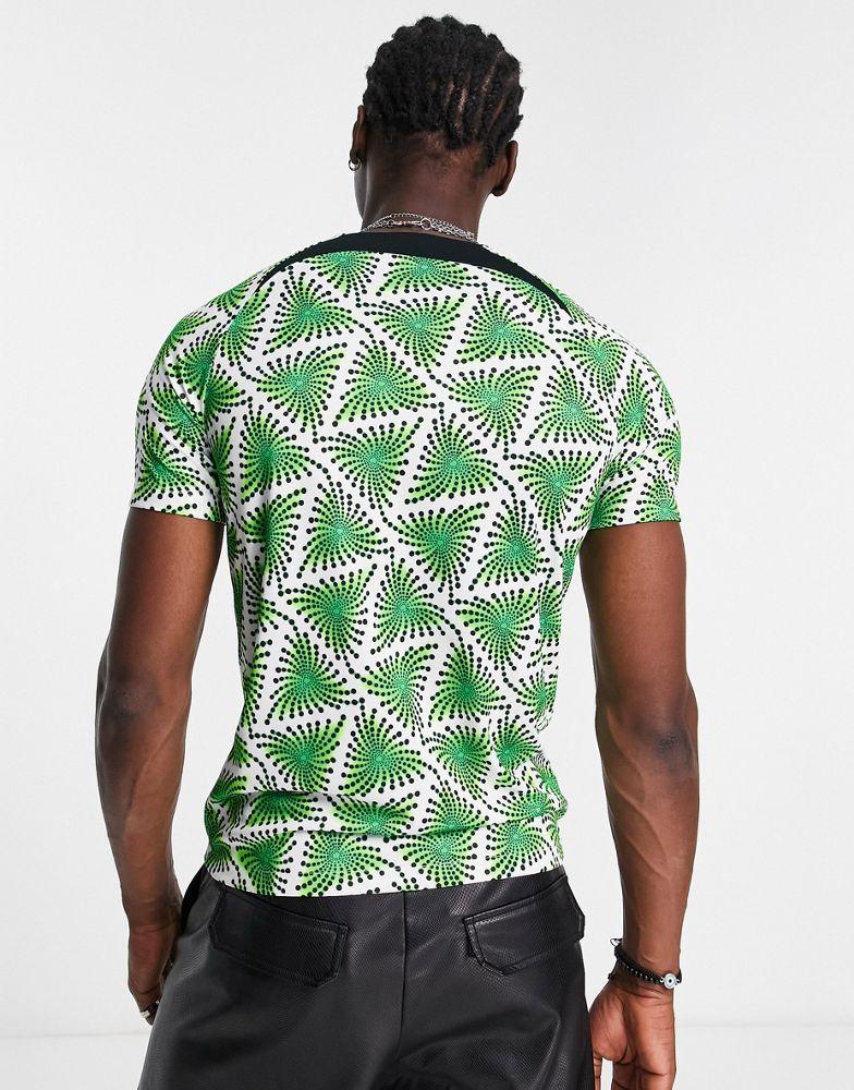 Nike Football World Cup 2022 Nigeria unisex premium t-shirt in black商品第2张图片规格展示