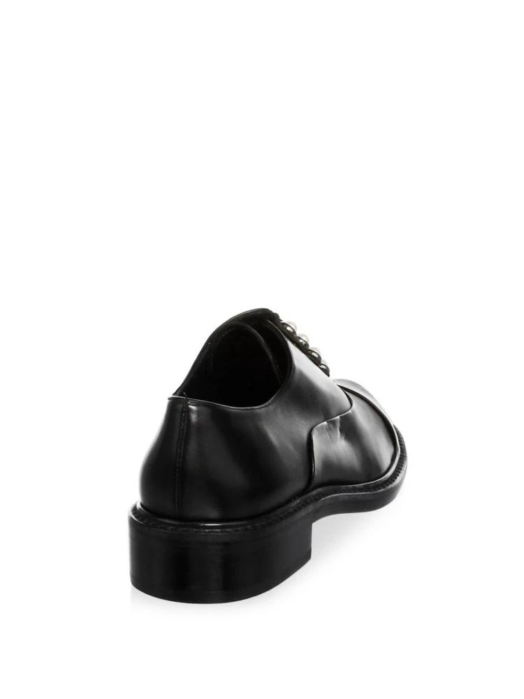 商品Stuart Weitzman|Mrspat Brando Leather Oxfords,价格¥1364,第2张图片详细描述