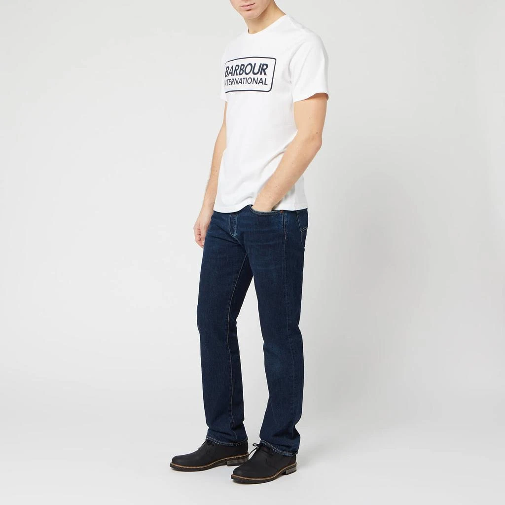 商品Barbour|Barbour International Men's Essential Large Logo T-Shirt - White,价格¥144,第3张图片详细描述