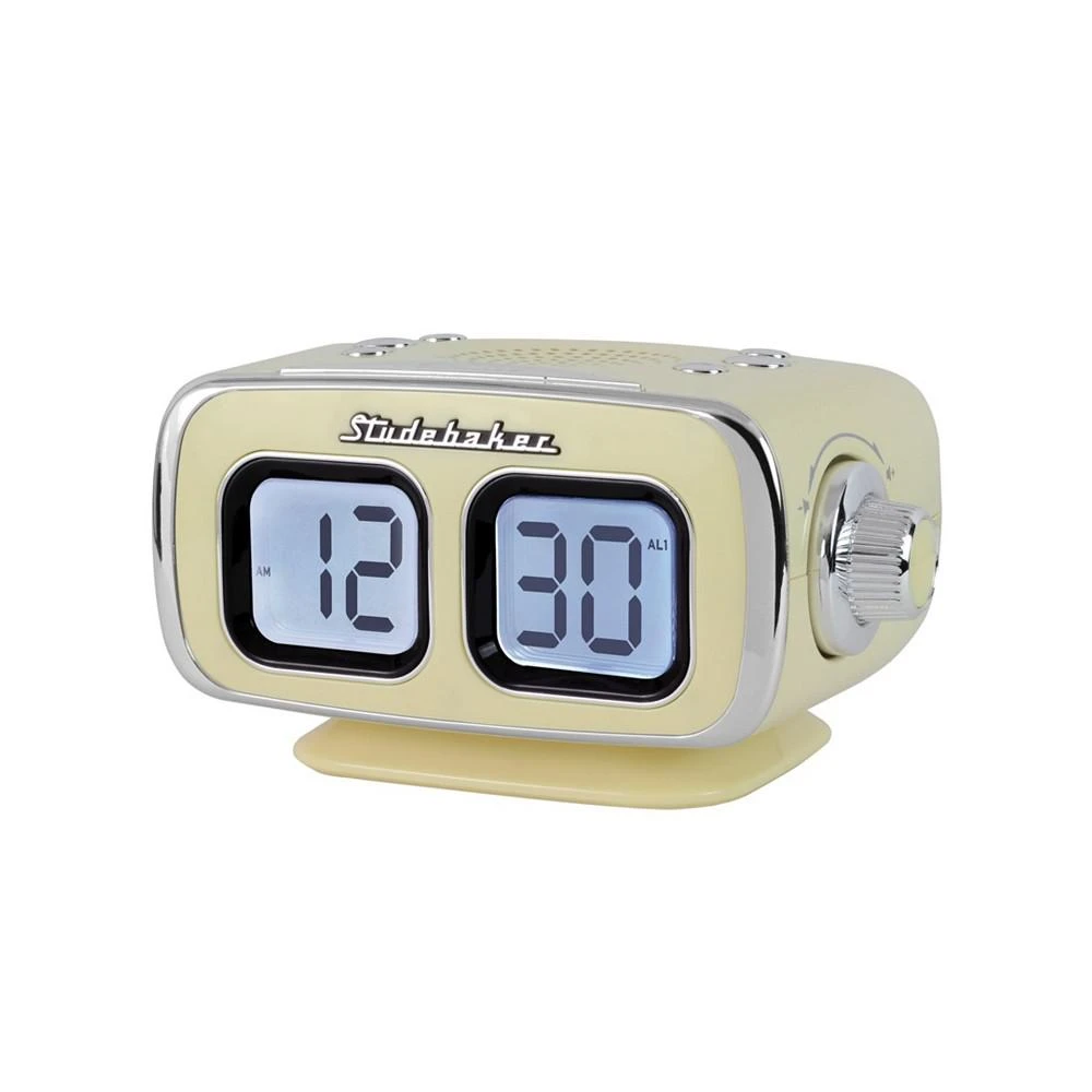 商品Studebaker|SB3500CR Roommate Retro Digital Bluetooth AM/FM Clock Radio,价格¥374,第2张图片详细描述