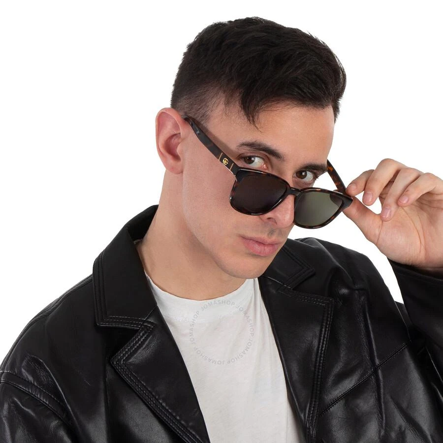 商品Gucci|Green Square Men's Sunglasses GG0637SK 002 56,价格¥1186,第2张图片详细描述