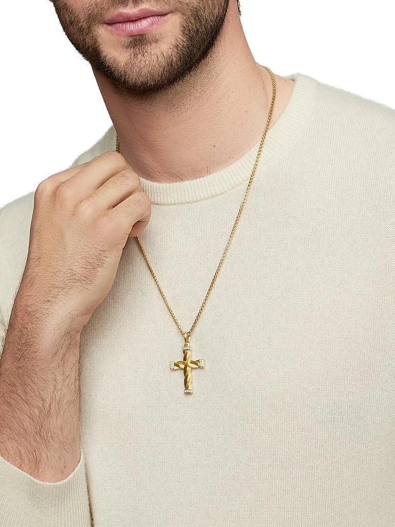 DY Helios™ Cross Pendant in 18K Yellow Gold, 48MM 商品