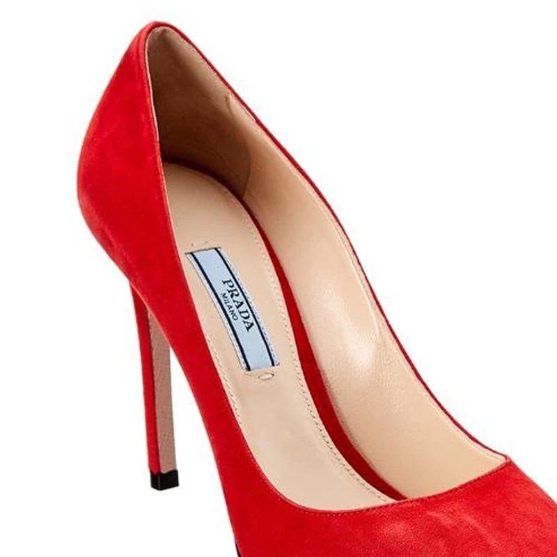 PRADA 女士红色时尚皮革高跟鞋 1I834I-008-F0011 商品