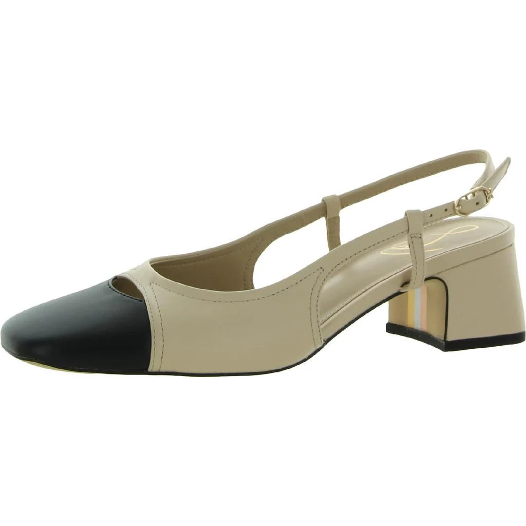 商品Sam Edelman|Sam Edelman Womens Tarra Cut-Out Square Toe Slingback Heels,价格¥656,第1张图片