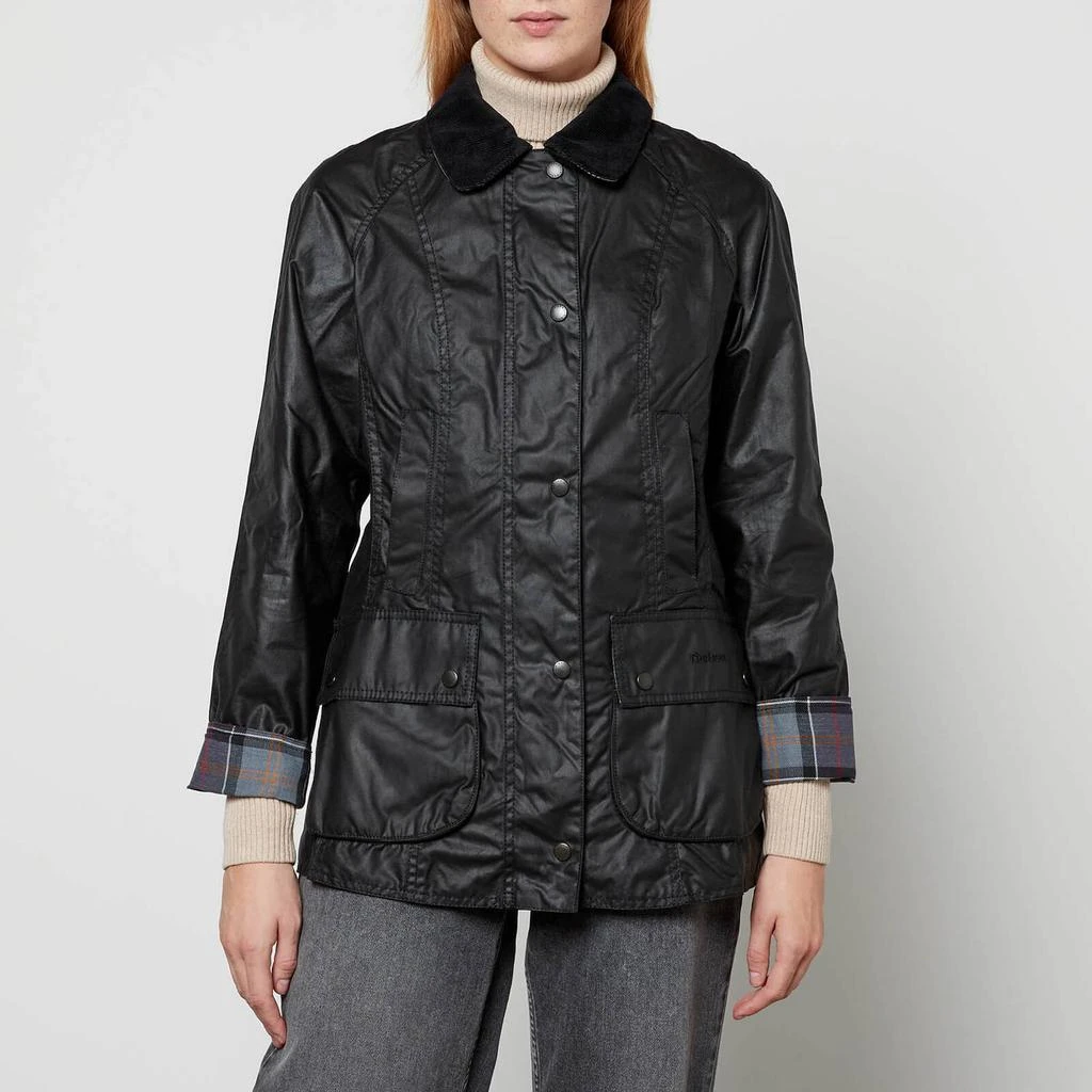 商品Barbour|Barbour Women's Beadnell Wax Jacket - Black,价格¥2063-¥2251,第1张图片