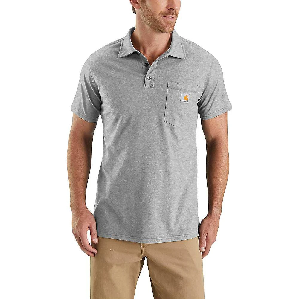 商品Carhartt|Carhartt Men's Force Cotton Delmont Pocket Polo,价格¥325,第2张图片详细描述