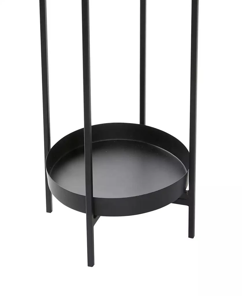 商品Rosemary Lane|Black Metal Indoor Outdoor Planter with Removable Stand Set of 2,价格¥1190,第5张图片详细描述