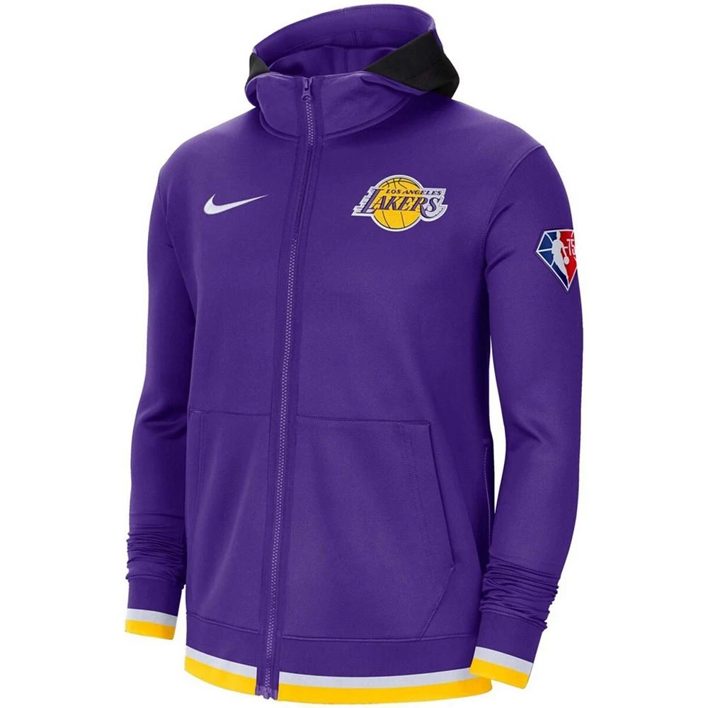 商品NIKE|Men's Los Angeles Lakers 75th Anniversary Performance Showtime Full-Zip Jacket,价格¥838,第2张图片详细描述