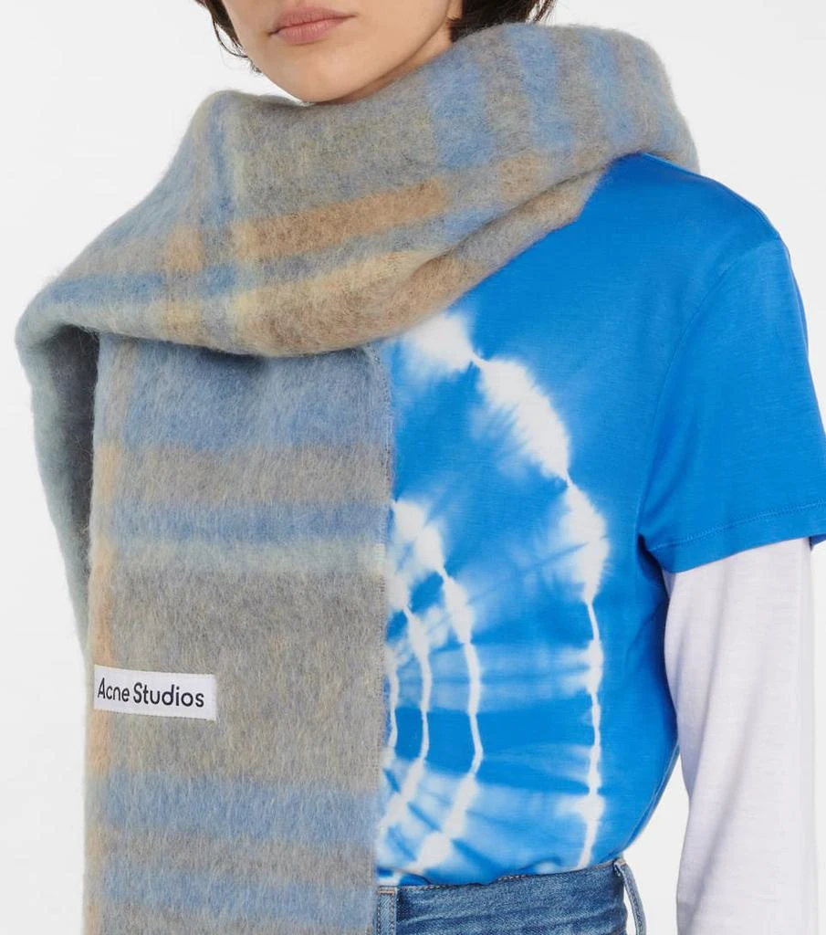 商品Acne Studios|Logo checked scarf,价格¥2188,第3张图片详细描述