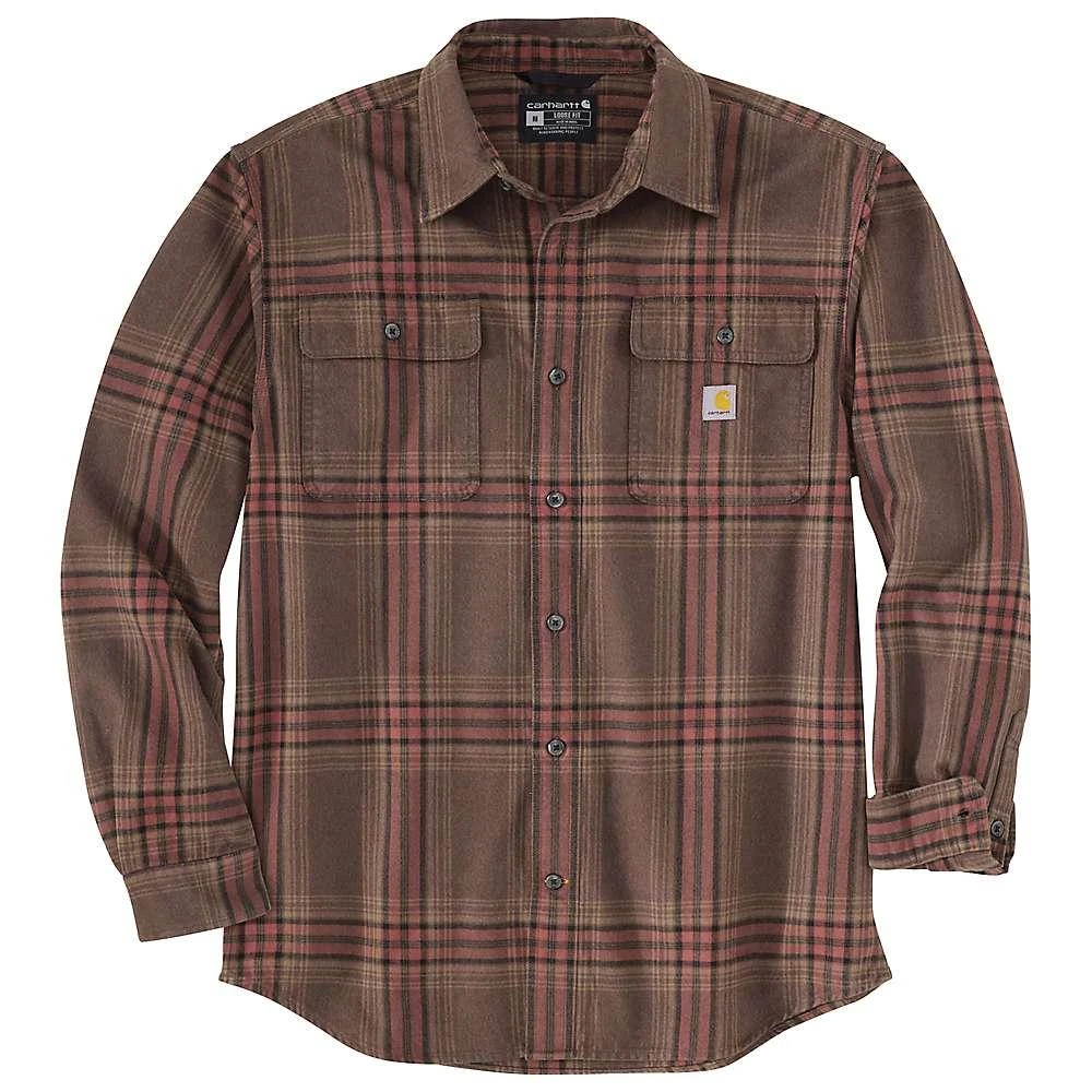 商品Carhartt|Carhartt Men's Loose Fit Heavyweight Flannel LS Plaid Shirt,价格¥391,第3张图片详细描述