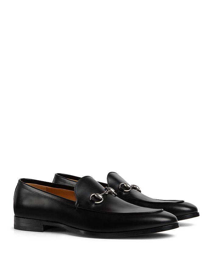 Gucci black Leather Loafers with Silver Detail,Men’s Size 9,USED no box Gucci Horsebit Loafers  main image 4