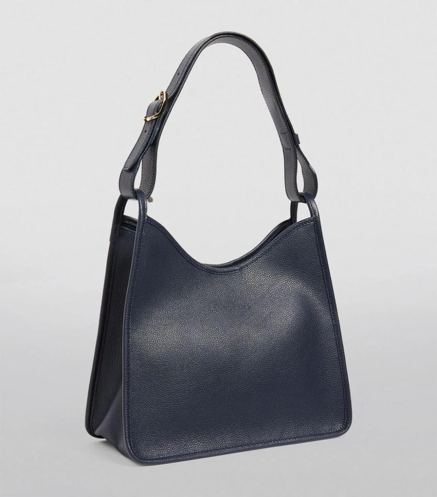 商品Longchamp|Small Leather Le Foulonné Shoulder Bag,价格¥3262,第3张图片详细描述