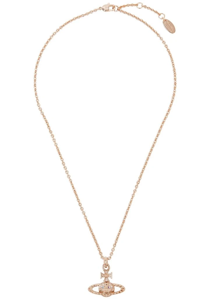 商品Vivienne Westwood|Mayfair Mini Bas Relief rose gold-tone orb necklace,价格¥839,第1张图片