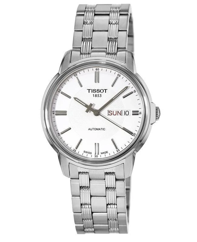商品Tissot|Tissot T-Classic Automatics III White Dial Steel Men&apos;s Watch T065.430.11.031.00,价格¥2588,第1张图片