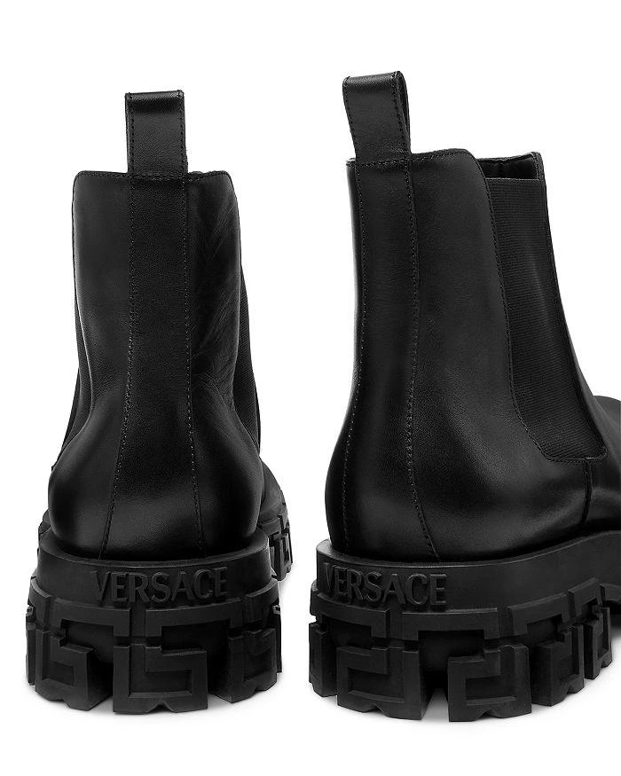 商品Versace|Men's Greca Pull On Lug Sole Chelsea Boots,价格¥7154,第3张图片详细描述