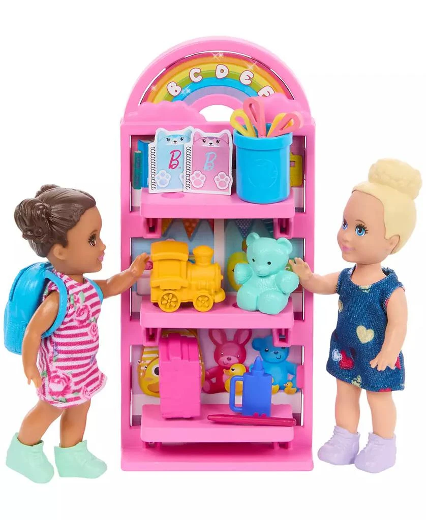 商品Barbie|I Love School Classroom Playset with 1 Fashion Doll, 2 Small Dolls 20+ Accessories,价格¥219,第3张图片详细描述