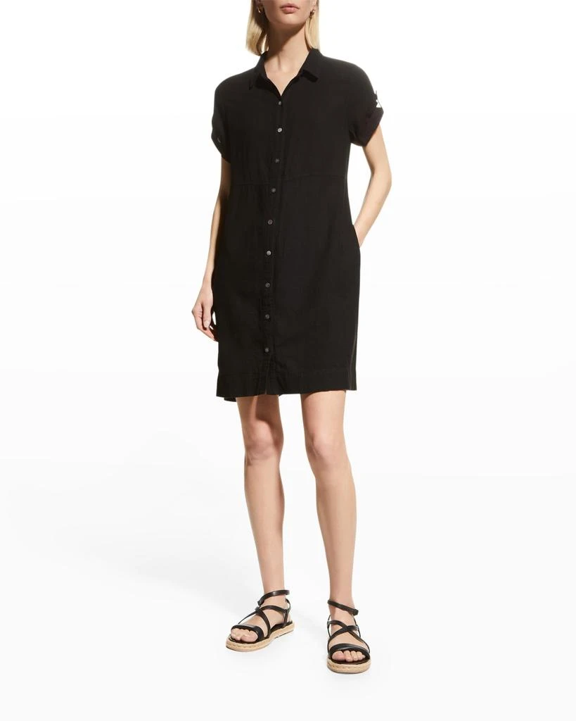 商品NIC+ZOE|Rumba Woven Short-Sleeve Shirtdress,价格¥516,第1张图片