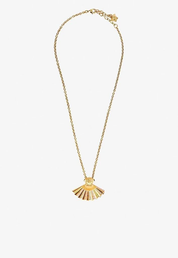商品Versace|The Fan Medusa Necklace with Swarovski Crystals,价格¥2726,第1张图片