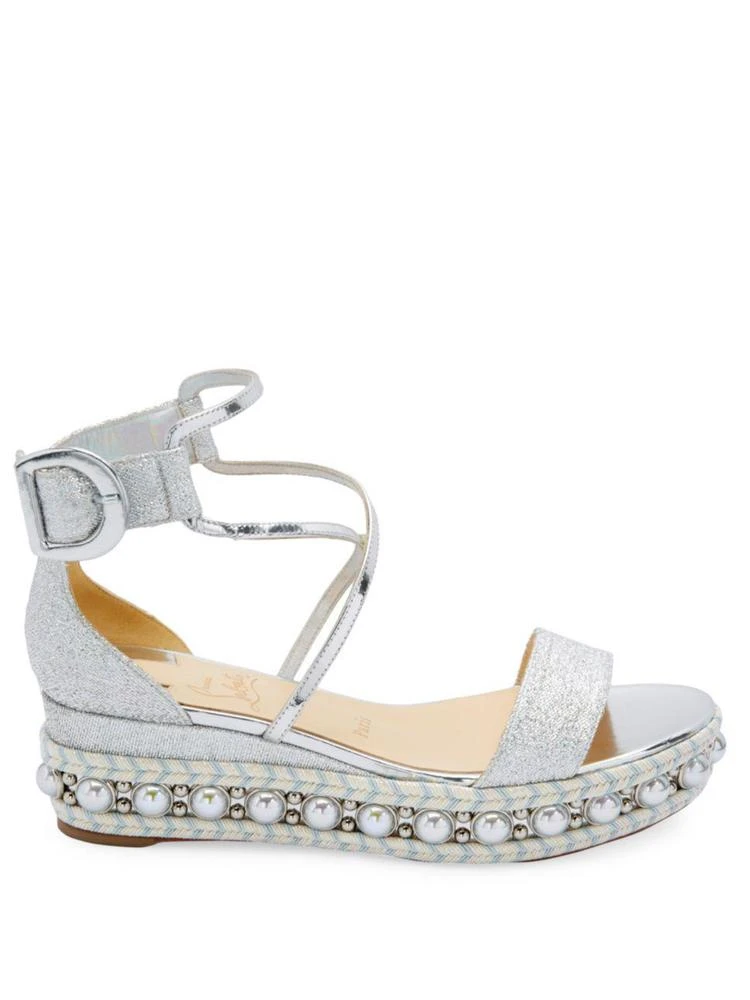 商品Christian Louboutin|Chocazeppa Wedge Sandals,价格¥5609,第5张图片详细描述