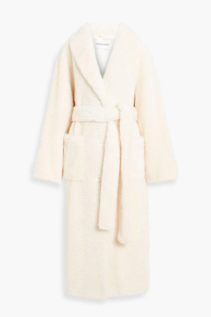 商品STAND STUDIO|Tinley belted faux fur coat,价格¥1484,第1张图片