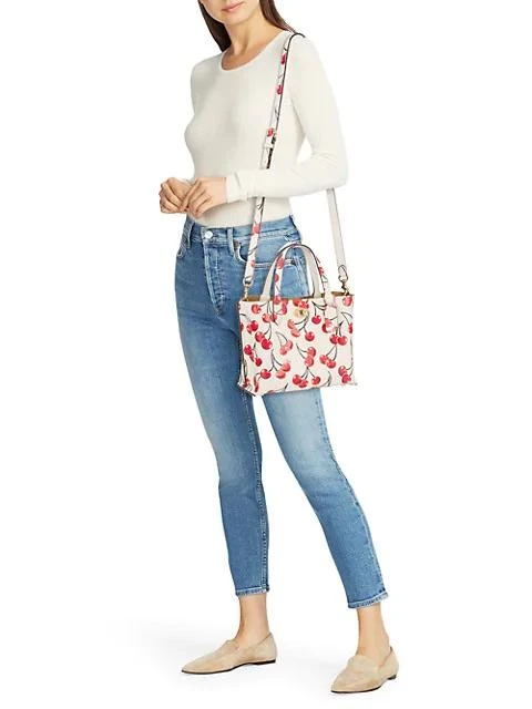 商品Coach|Willow 24 Cherry-Print Leather Tote,价格¥988,第2张图片详细描述